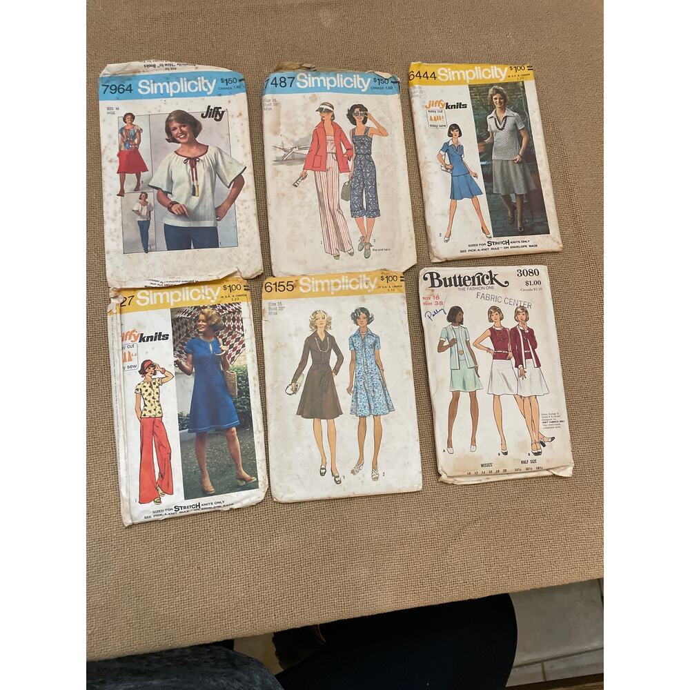 Vintage Patterns Size 16 1973-1977